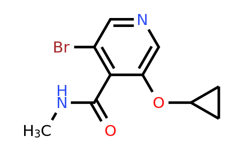 CAS 1243281-98-2 | 3-Bromo-5-cyclopropoxy-N-methylisonicotinamide