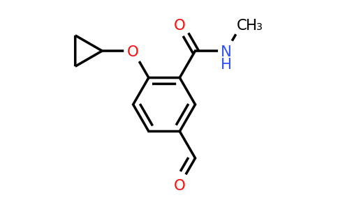 CAS 1243282-03-2 | 2-Cyclopropoxy-5-formyl-N-methylbenzamide