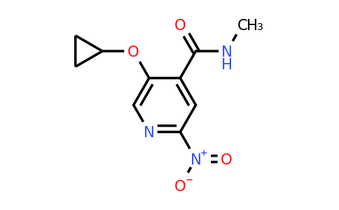 CAS 1243282-15-6 | 5-Cyclopropoxy-N-methyl-2-nitroisonicotinamide