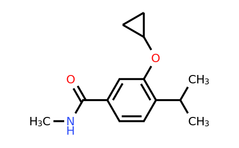 CAS 1243282-31-6 | 3-Cyclopropoxy-4-isopropyl-N-methylbenzamide