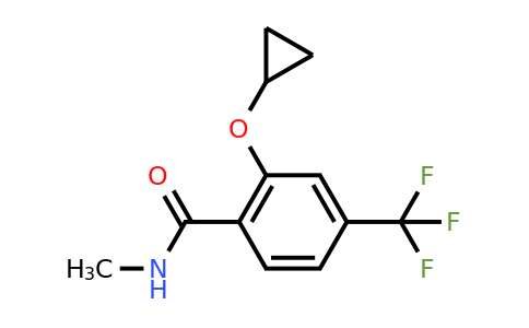 CAS 1243282-34-9 | 2-Cyclopropoxy-N-methyl-4-(trifluoromethyl)benzamide
