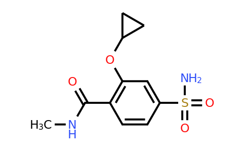 CAS 1243282-62-3 | 2-Cyclopropoxy-N-methyl-4-sulfamoylbenzamide