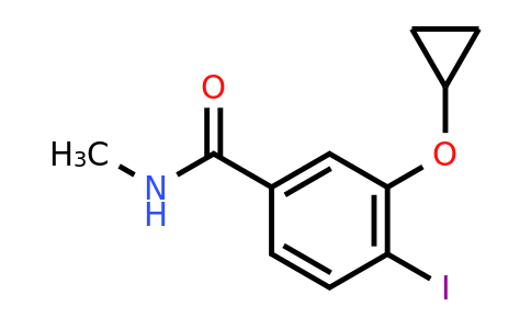 CAS 1243282-68-9 | 3-Cyclopropoxy-4-iodo-N-methylbenzamide