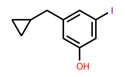 CAS 1243282-71-4 | 3-(Cyclopropylmethyl)-5-iodophenol