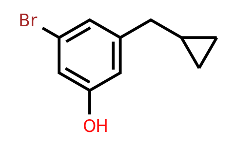 CAS 1243282-75-8 | 3-Bromo-5-(cyclopropylmethyl)phenol