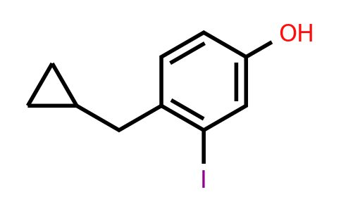 CAS 1243282-76-9 | 4-(Cyclopropylmethyl)-3-iodophenol