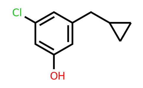 CAS 1243282-81-6 | 3-Chloro-5-(cyclopropylmethyl)phenol