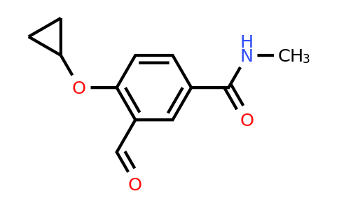 CAS 1243282-85-0 | 4-Cyclopropoxy-3-formyl-N-methylbenzamide