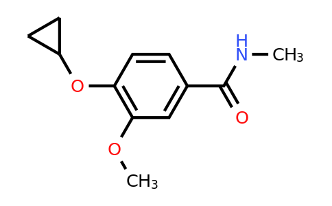 CAS 1243282-98-5 | 4-Cyclopropoxy-3-methoxy-N-methylbenzamide