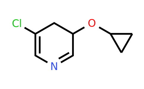 CAS 1243283-08-0 | 5-Chloro-3-cyclopropoxy-3,4-dihydropyridine