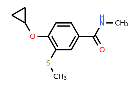 CAS 1243283-14-8 | 4-Cyclopropoxy-N-methyl-3-(methylthio)benzamide