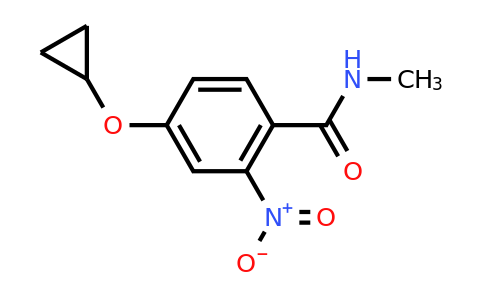 CAS 1243283-16-0 | 4-Cyclopropoxy-N-methyl-2-nitrobenzamide