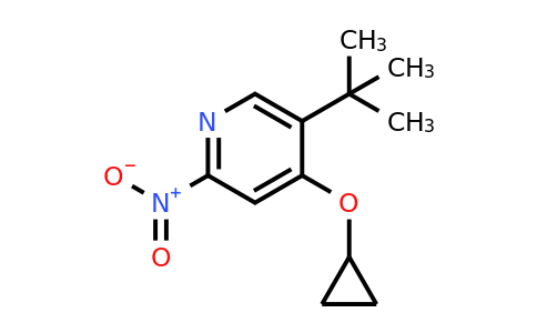CAS 1243283-18-2 | 5-Tert-butyl-4-cyclopropoxy-2-nitropyridine