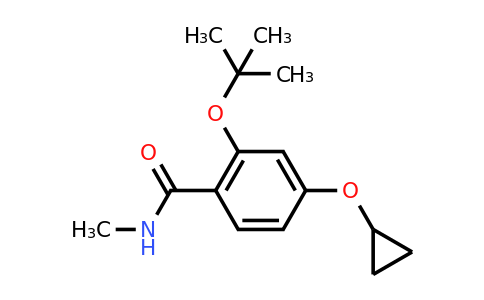 CAS 1243283-20-6 | 2-Tert-butoxy-4-cyclopropoxy-N-methylbenzamide