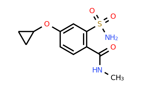CAS 1243283-23-9 | 4-Cyclopropoxy-N-methyl-2-sulfamoylbenzamide