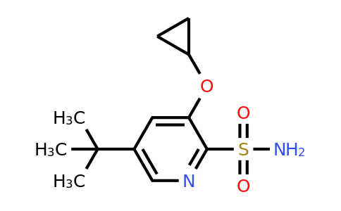 CAS 1243283-24-0 | 5-Tert-butyl-3-cyclopropoxypyridine-2-sulfonamide