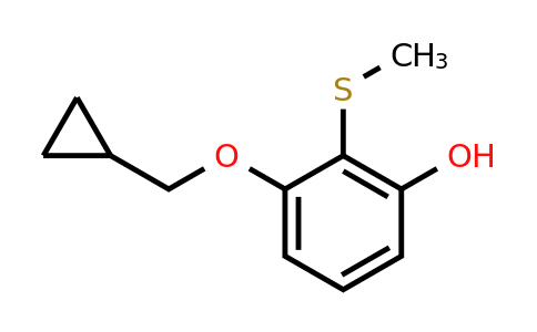 CAS 1243283-29-5 | 3-(Cyclopropylmethoxy)-2-(methylsulfanyl)phenol