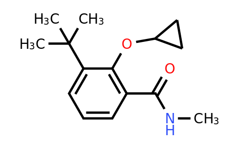 CAS 1243283-31-9 | 3-Tert-butyl-2-cyclopropoxy-N-methylbenzamide