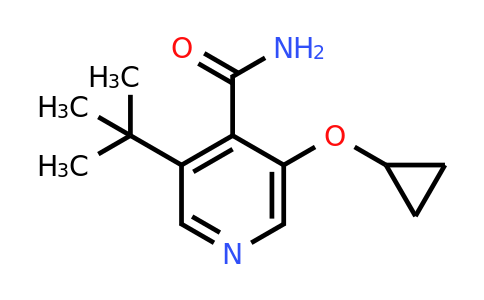 CAS 1243283-32-0 | 3-Tert-butyl-5-cyclopropoxyisonicotinamide