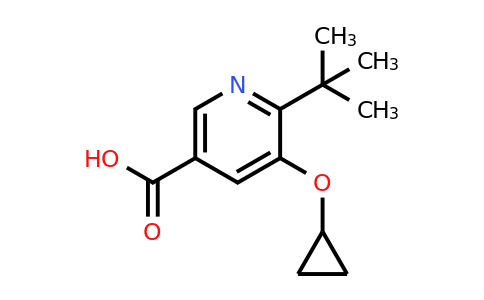 CAS 1243283-35-3 | 6-Tert-butyl-5-cyclopropoxynicotinic acid
