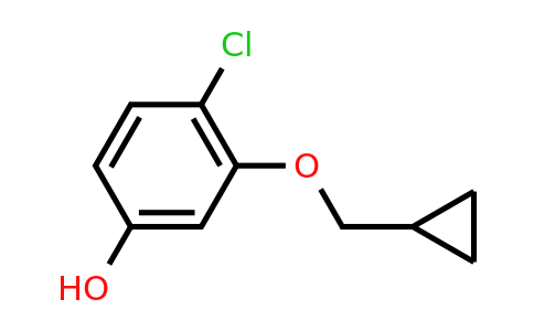CAS 1243283-42-2 | 4-Chloro-3-(cyclopropylmethoxy)phenol