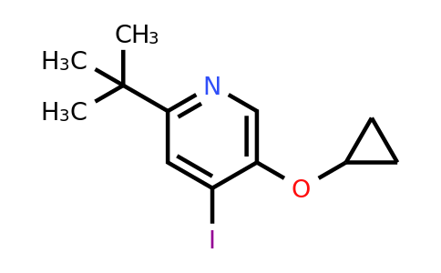 CAS 1243283-43-3 | 2-Tert-butyl-5-cyclopropoxy-4-iodopyridine
