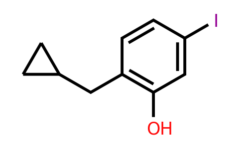 CAS 1243283-47-7 | 2-(Cyclopropylmethyl)-5-iodophenol