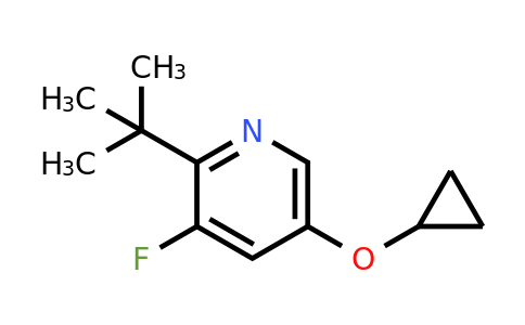 CAS 1243283-48-8 | 2-(Tert-butyl)-5-cyclopropoxy-3-fluoropyridine