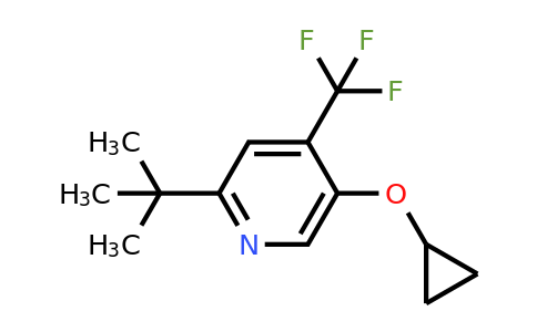 CAS 1243283-52-4 | 2-Tert-butyl-5-cyclopropoxy-4-(trifluoromethyl)pyridine