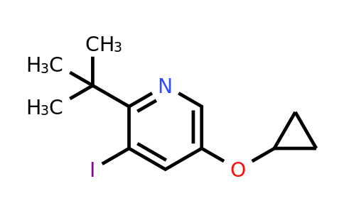 CAS 1243283-54-6 | 2-Tert-butyl-5-cyclopropoxy-3-iodopyridine