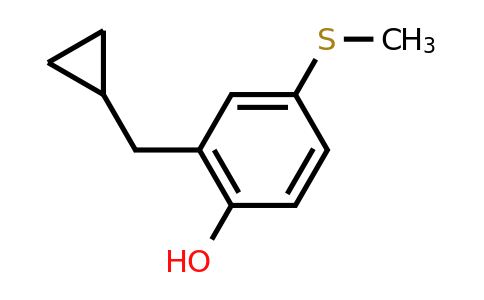 CAS 1243283-57-9 | 2-(Cyclopropylmethyl)-4-(methylsulfanyl)phenol