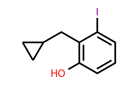CAS 1243283-63-7 | 2-(Cyclopropylmethyl)-3-iodophenol
