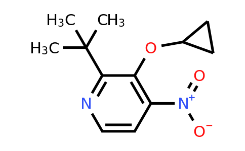 CAS 1243283-76-2 | 2-Tert-butyl-3-cyclopropoxy-4-nitropyridine