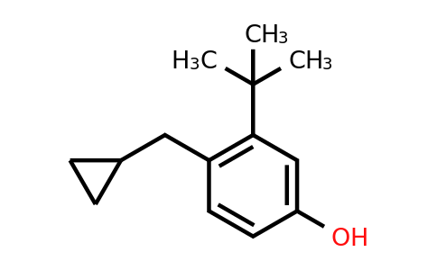 CAS 1243283-97-7 | 3-Tert-butyl-4-(cyclopropylmethyl)phenol
