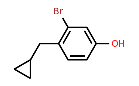 CAS 1243284-07-2 | 3-Bromo-4-(cyclopropylmethyl)phenol