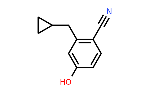 CAS 1243284-13-0 | 2-(Cyclopropylmethyl)-4-hydroxybenzonitrile