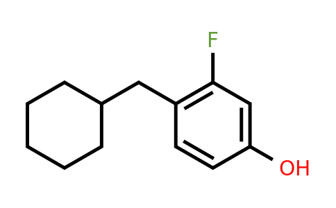 CAS 1243284-16-3 | 4-(Cyclohexylmethyl)-3-fluorophenol