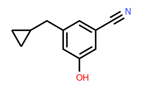 CAS 1243284-19-6 | 3-(Cyclopropylmethyl)-5-hydroxybenzonitrile