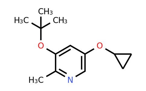 CAS 1243284-20-9 | 3-Tert-butoxy-5-cyclopropoxy-2-methylpyridine