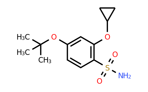 CAS 1243284-22-1 | 4-Tert-butoxy-2-cyclopropoxybenzenesulfonamide