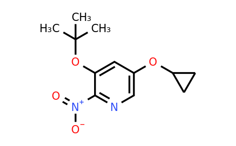 CAS 1243284-24-3 | 3-Tert-butoxy-5-cyclopropoxy-2-nitropyridine