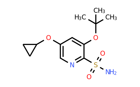 CAS 1243284-26-5 | 3-Tert-butoxy-5-cyclopropoxypyridine-2-sulfonamide