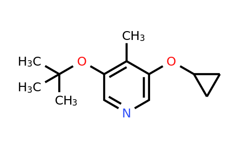 CAS 1243284-39-0 | 3-Tert-butoxy-5-cyclopropoxy-4-methylpyridine