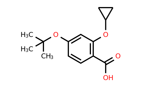 CAS 1243284-47-0 | 4-Tert-butoxy-2-cyclopropoxybenzoic acid