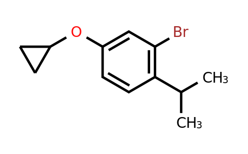 CAS 1243284-62-9 | 2-Bromo-4-cyclopropoxy-1-(propan-2-YL)benzene