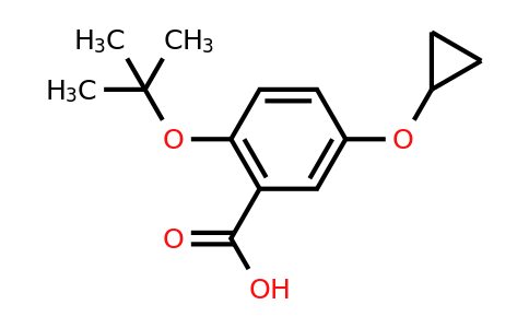 CAS 1243284-72-1 | 2-Tert-butoxy-5-cyclopropoxybenzoic acid
