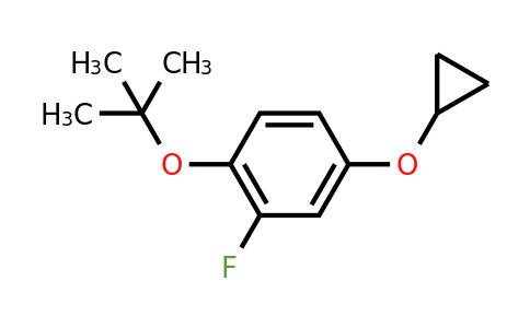 CAS 1243284-79-8 | 1-Tert-butoxy-4-cyclopropoxy-2-fluorobenzene