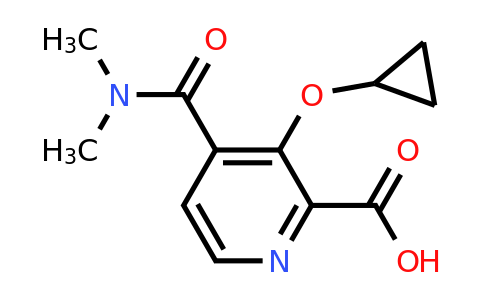 CAS 1243284-86-7 | 3-Cyclopropoxy-4-(dimethylcarbamoyl)picolinic acid