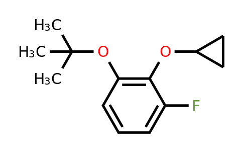 CAS 1243284-93-6 | 1-Tert-butoxy-2-cyclopropoxy-3-fluorobenzene
