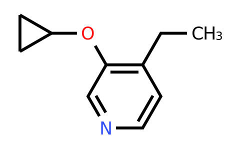 CAS 1243284-94-7 | 3-Cyclopropoxy-4-ethylpyridine